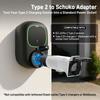 RamTouch Type 2 to Schuko Adapter for Charging Stations & Wallboxes (230V, 16A, 3.7kW) | Type 2 Male Plug to Schuko Mains Socket