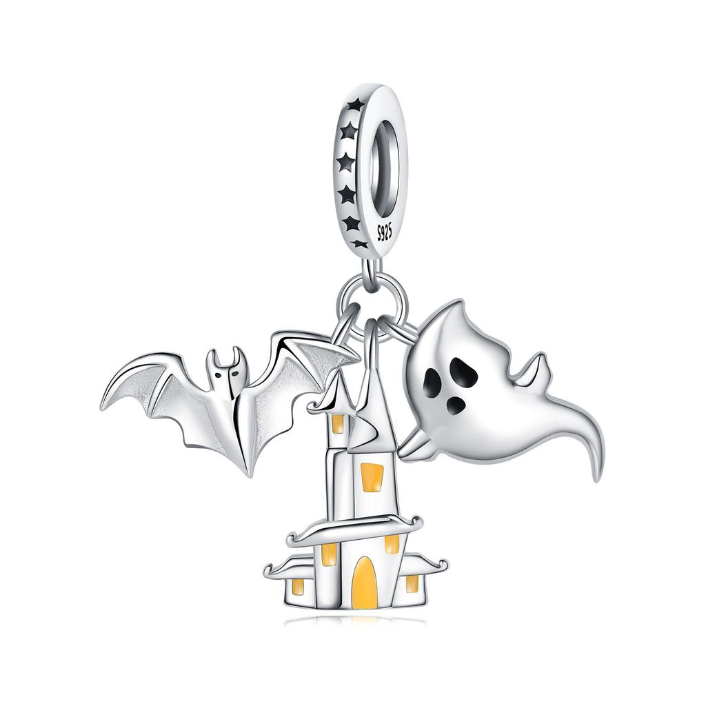 Orstarry Copper Halloween Ghost Beads Original Pendants Bracelet Charm Jewelry Party Diy Trendy Gifts