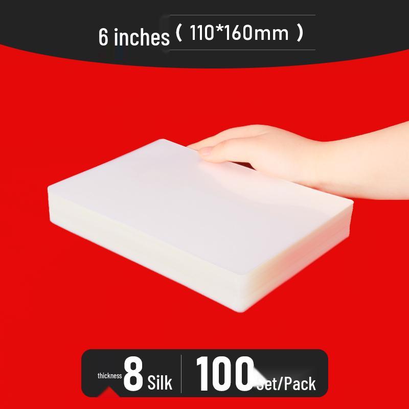 Bolsas para Plastificação A4 - Tamanhos de 3" a 10", Espessadas para Fotos e Identificações