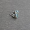 Natural Blue Topaz Stud Earrings-Handmade Silver Studs-925 Sterling Silver Stud Earrings-Gift for her-Blue Gemstone Studs-Blue Topaz Earring