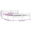 VidaXL Cadre de lit Bois de pin massif 160x200 cm