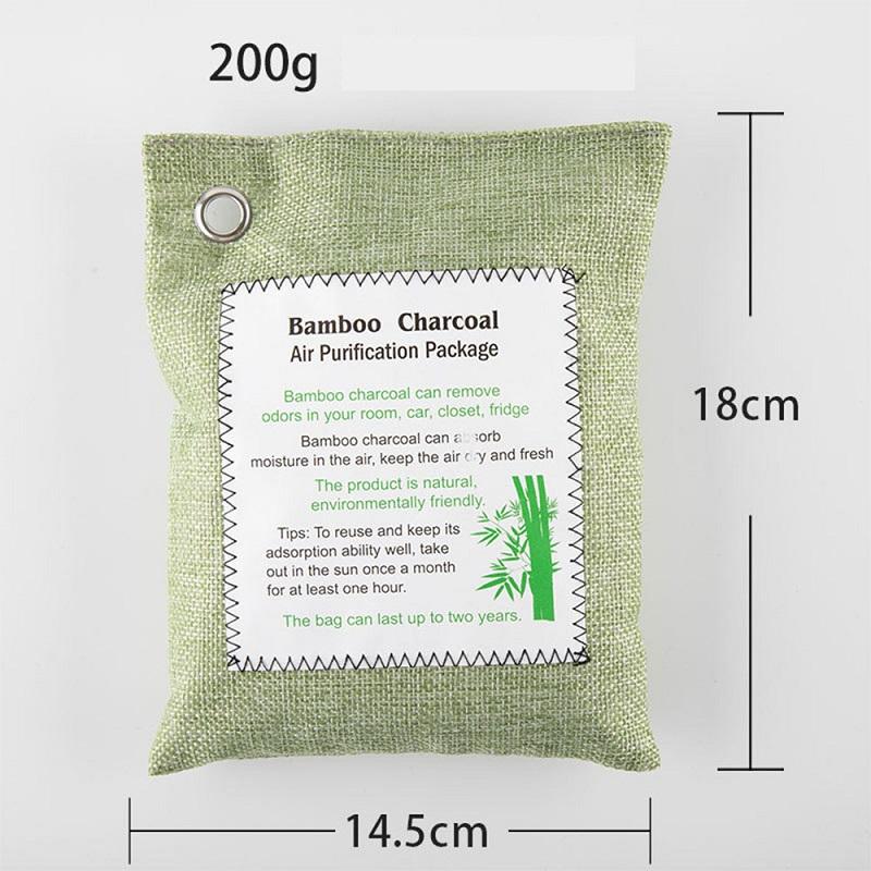 Two Bags Of Household Bamboo Charcoal Bag For Dehumidification Sterilization Deodorization Activated Natural Bamboo Charcoal Bag