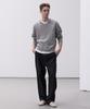 Dekkoloso Soft Cotton V-Neck Knit [Gray]