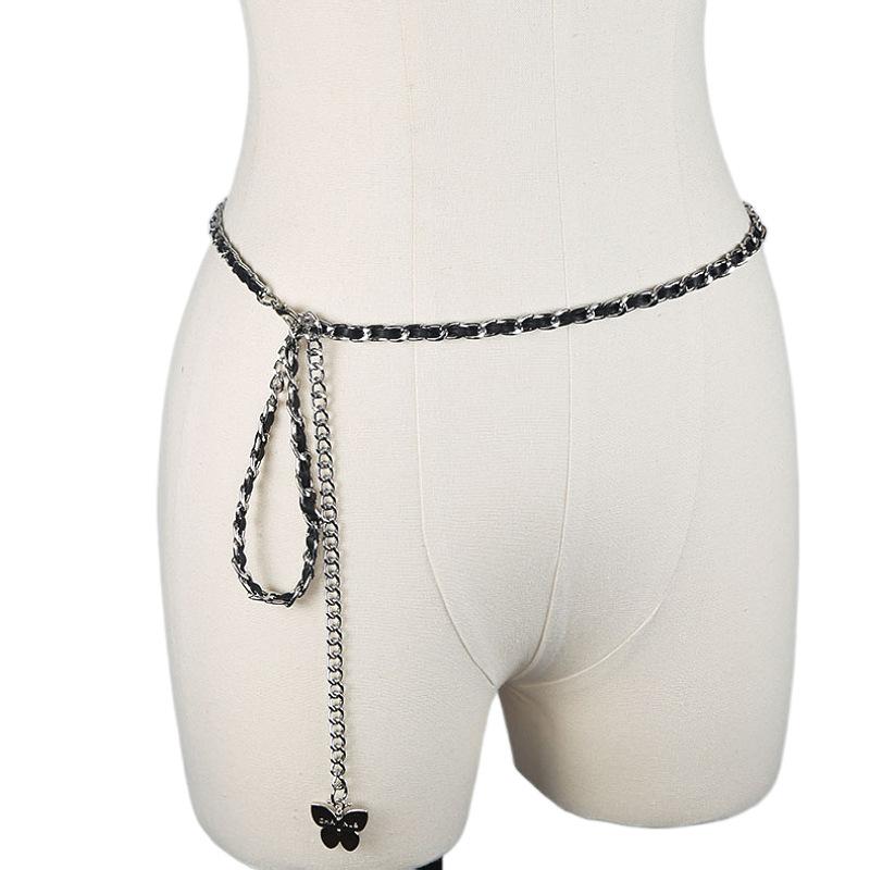 Butterfly Waist Chain Ladies Belt Women'S Decorative Dress Waist With Jk Skirt Pant Chain Slip Skirt