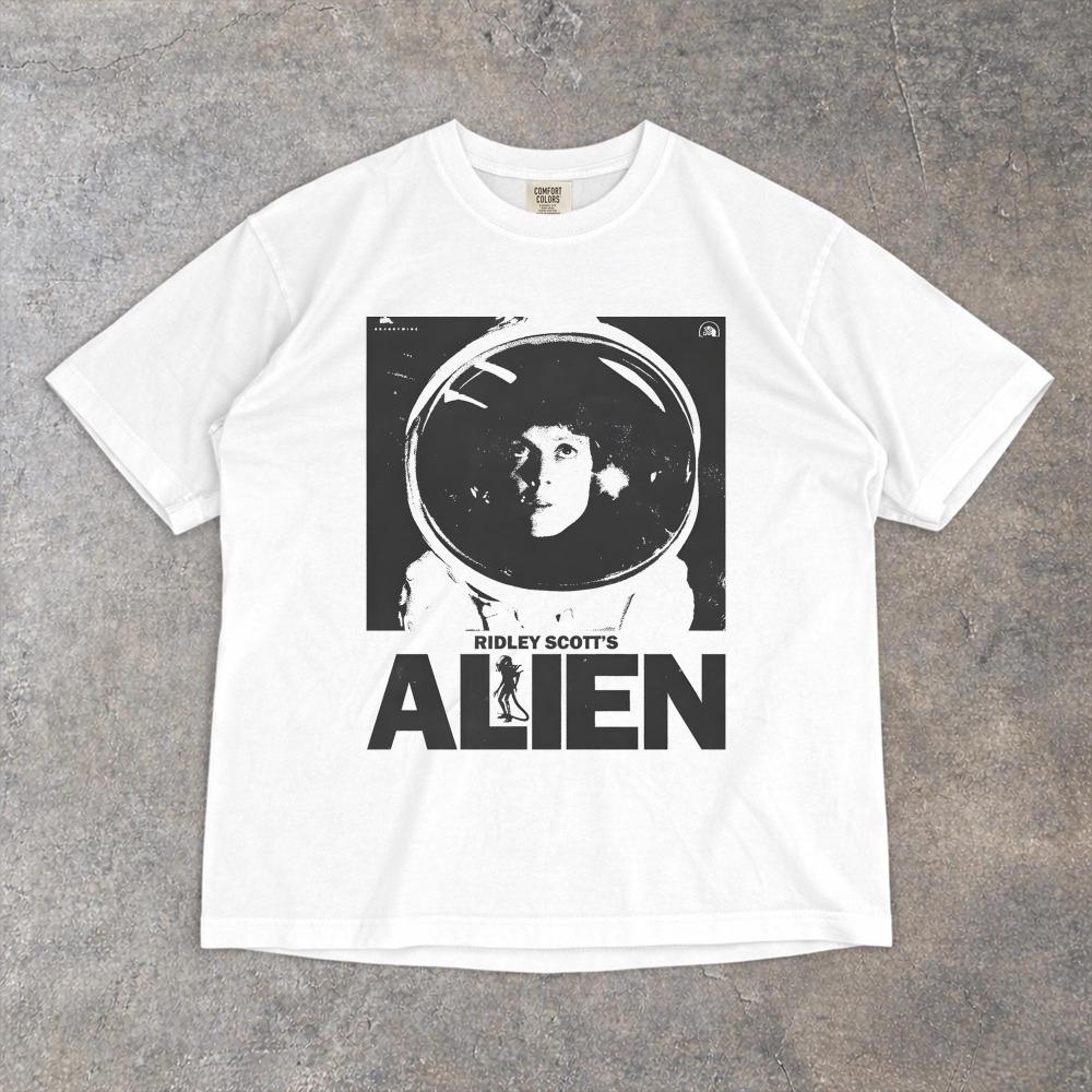 Alien Movie Tshirt Highquality Retro Movie Themed Tshirt Summer New Retro Street Unisex Casual Fashion Tshirt S