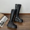 Platform Chunky Style Women Knee High Boots Fashion Ladies Thick Bottom Long Booties Autumn Winter Women's Shoes