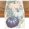 Fall Thanksgiving Table Runner, Pumpkin Autumn Harvest Seasonal Table Runner, Autumn Kitchen Dining Table Decoration for Home Party