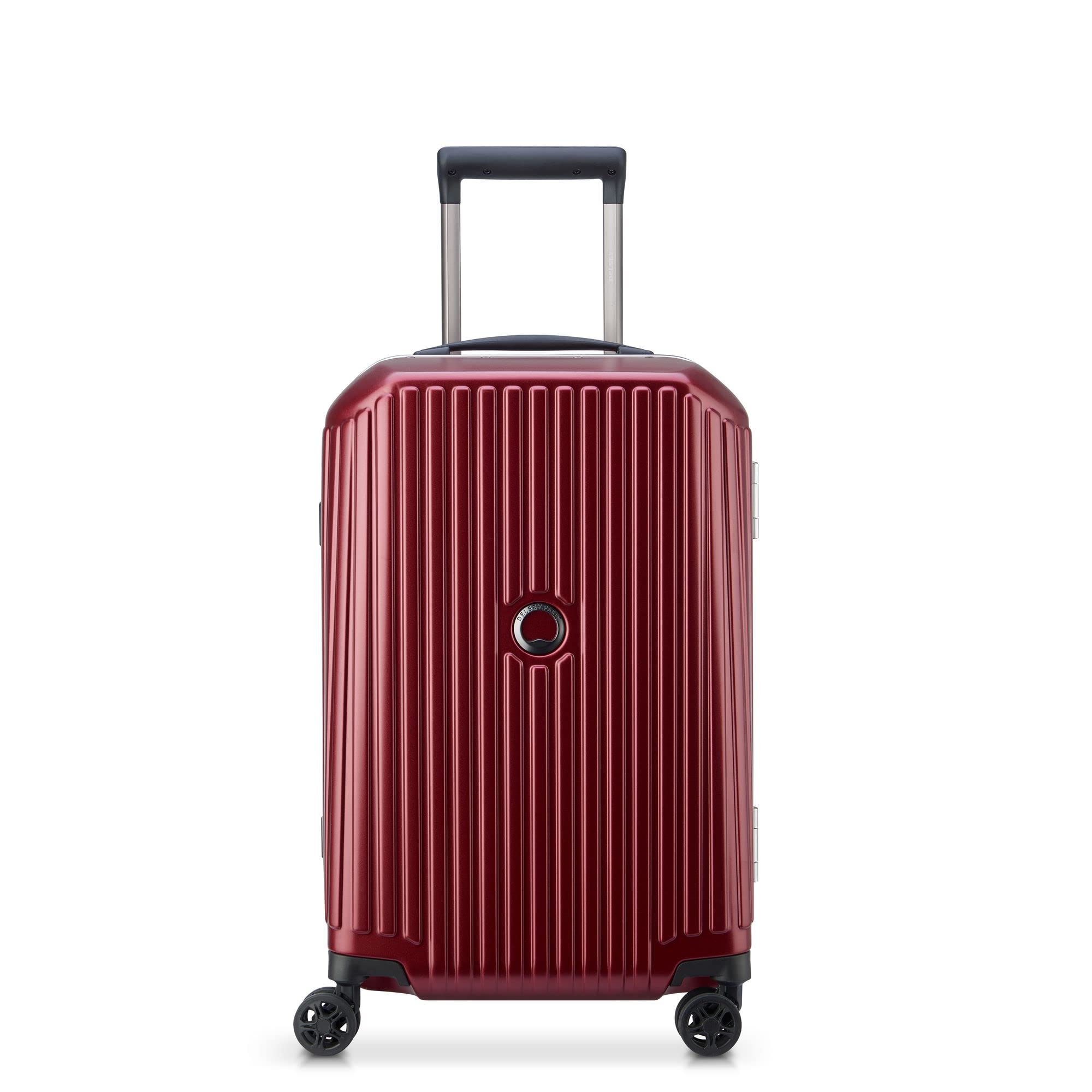 

Delsey SECURITIME FRAME Suitcase, 41L, 55cm, 3.4kg, 5-Year Warranty, Carry-on, TSA Lock, Officially Imported by Delsey Paris, d00217480104, Red
