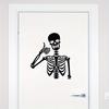 Creepy Chic, Spooky Black Skull Toilet Decal -  Bathroom Sticker for Lid & Water Tank, Perfect for Halloween Home Decor