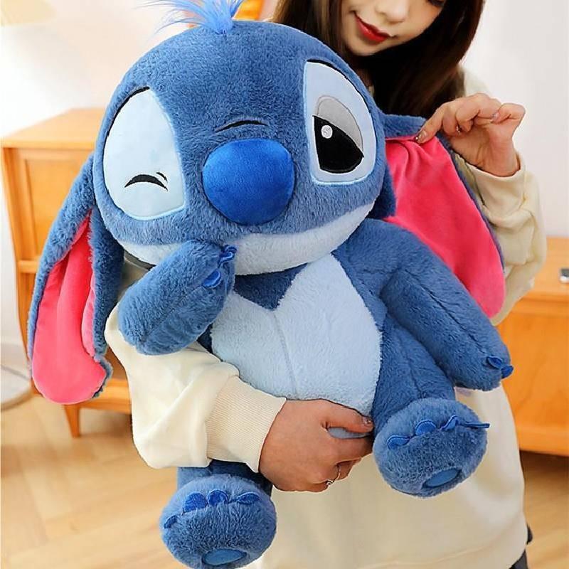 Adorable Pink Stitch Plush Toy Soft Four-way Stretch Velvet Stuffed Doll Perfect For Girls Gift