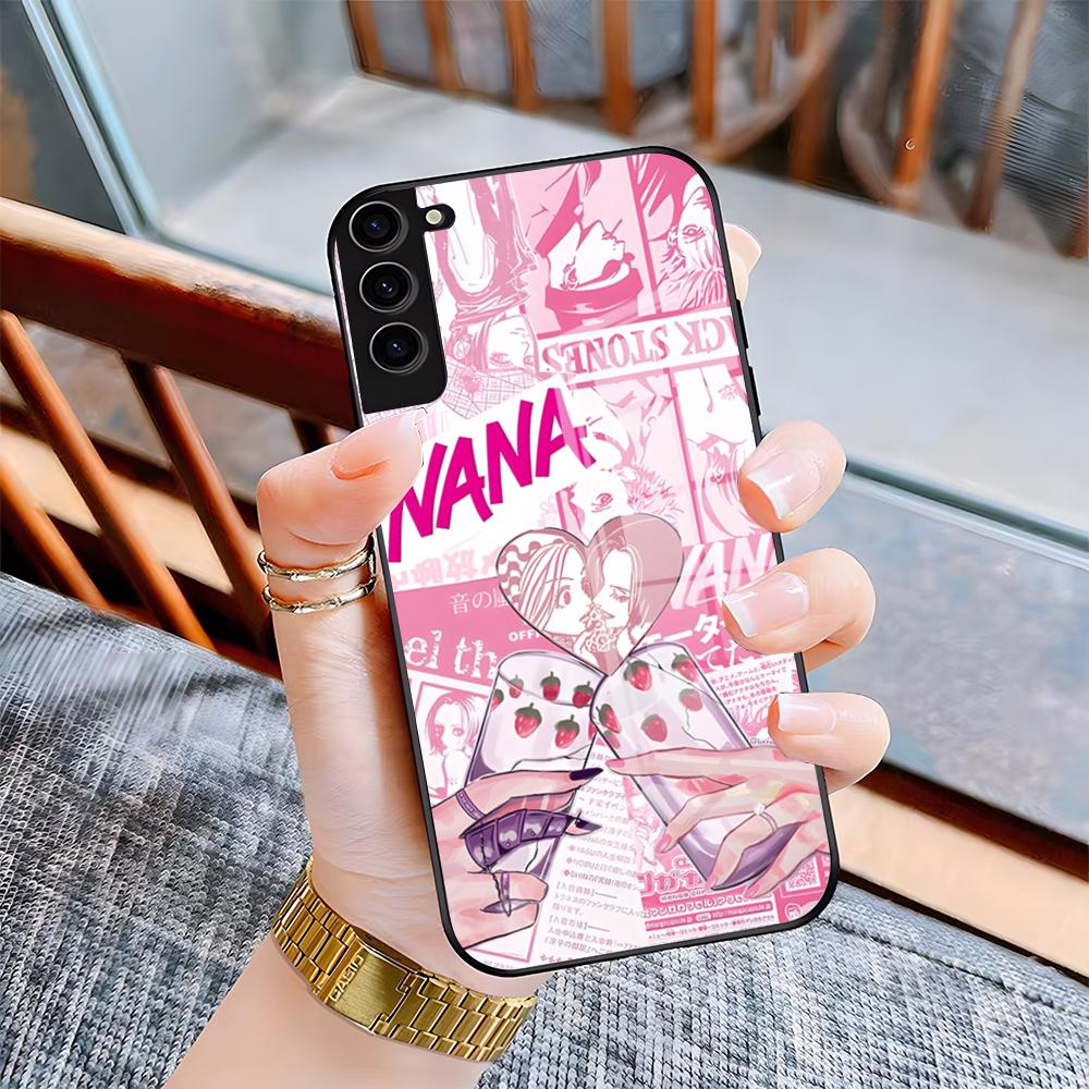 Anime N-Nana Osaki Phone Case For Samsung A25 A13 A33 5G A54 A36 A35 A56 A52 A14 Shockproof Glass Cover