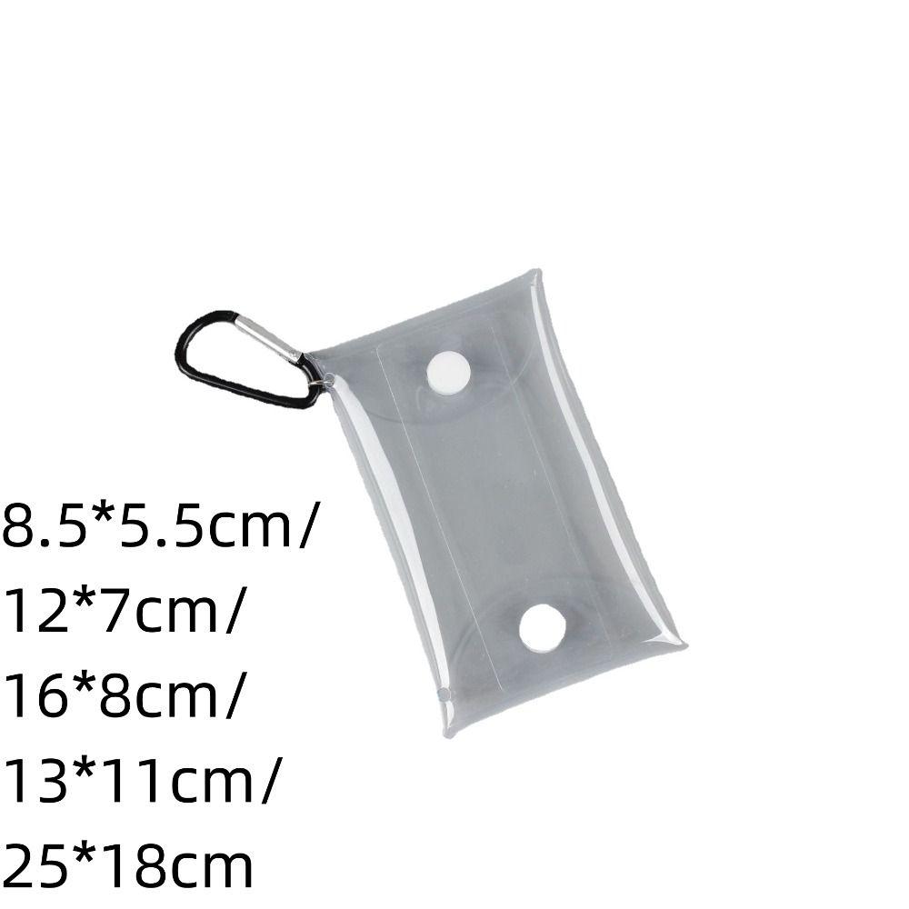 Dustproof Anime Display Bag With Metal Buckle Multiple Sizes Storage Box Clear Keychain Organizer Bag Anime Pendant