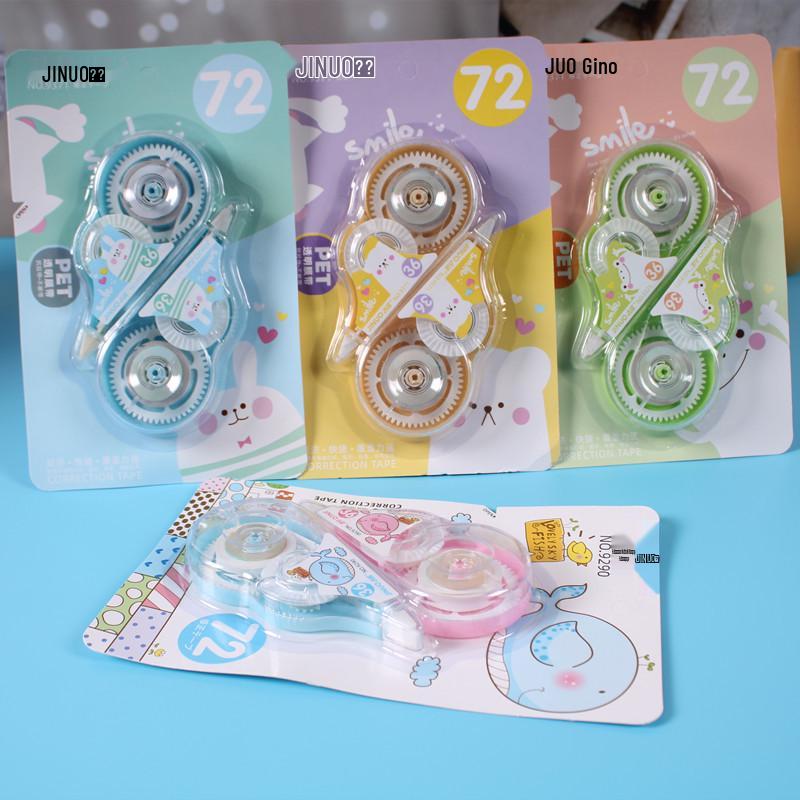 Large Capacity Dual Card Correction Tape - Durable, Smooth Eraser for Students & Office Use