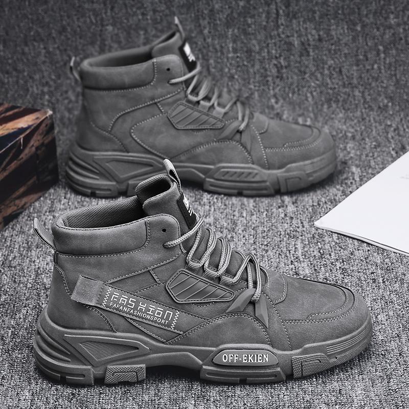 Martin Boots Autumn High-top British Style Retro Medium-top Boots Outdoor Sports Mountaineering Desert Combat Boots