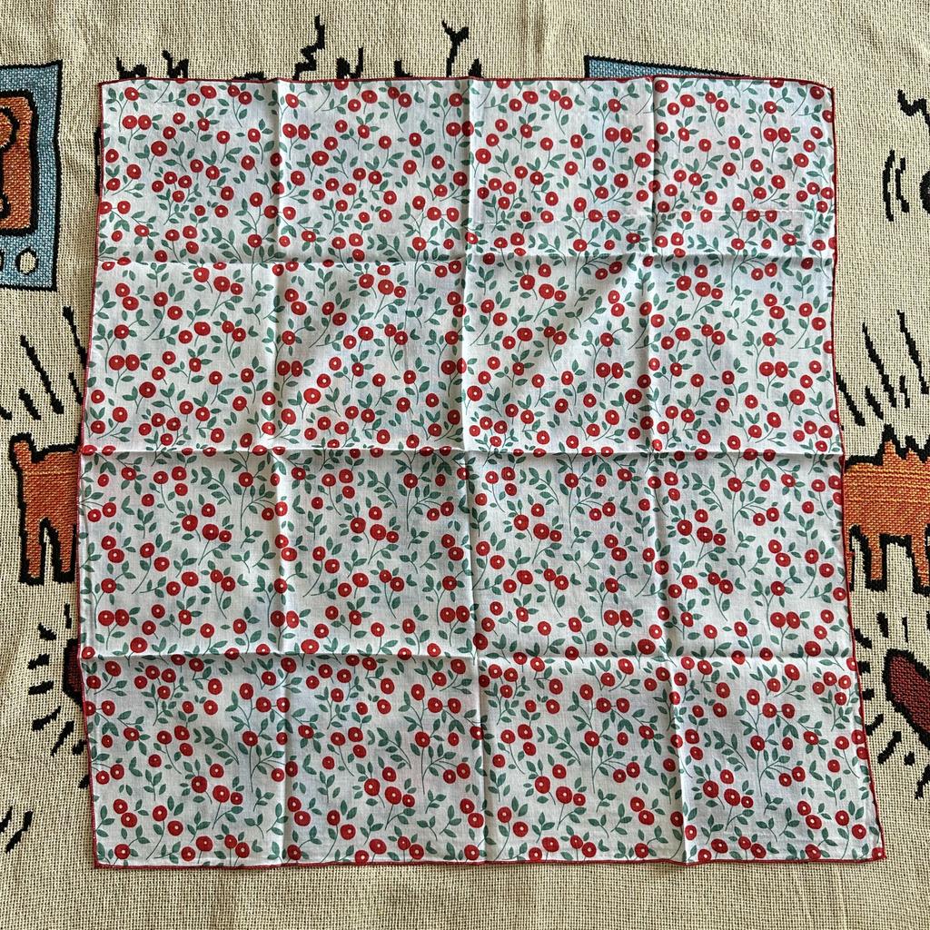 1Pc Women'S Silk Scarf Small Square Women'S Cotton And Linen Scarf Fresh Small Floral Encryption Decorative Retro Headband