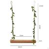 Bird Parrot Perch Hanging Hammock Chewing Indoor Outdoor Exercise Toy