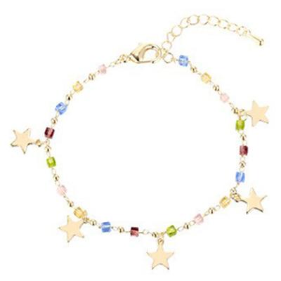Colorful  Beaded Star Bracelet For Women Vintage Charms  Bracelet
