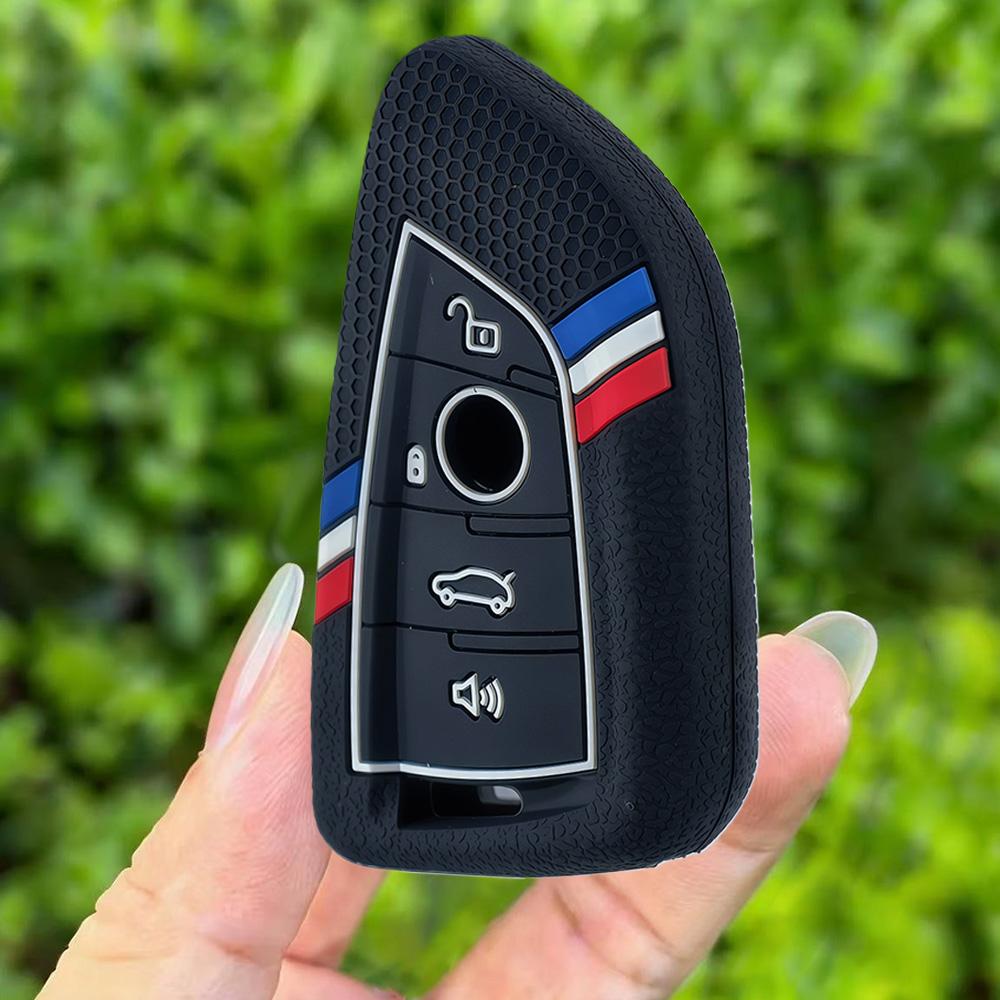 Silicone Remote Car Key Cover Keychain Key Case For BMW X1 X3 X4 X5 X6 Series 1 2 3 5 7 G20 G02 G05 G31 G23 F34 F15 F40 IX3