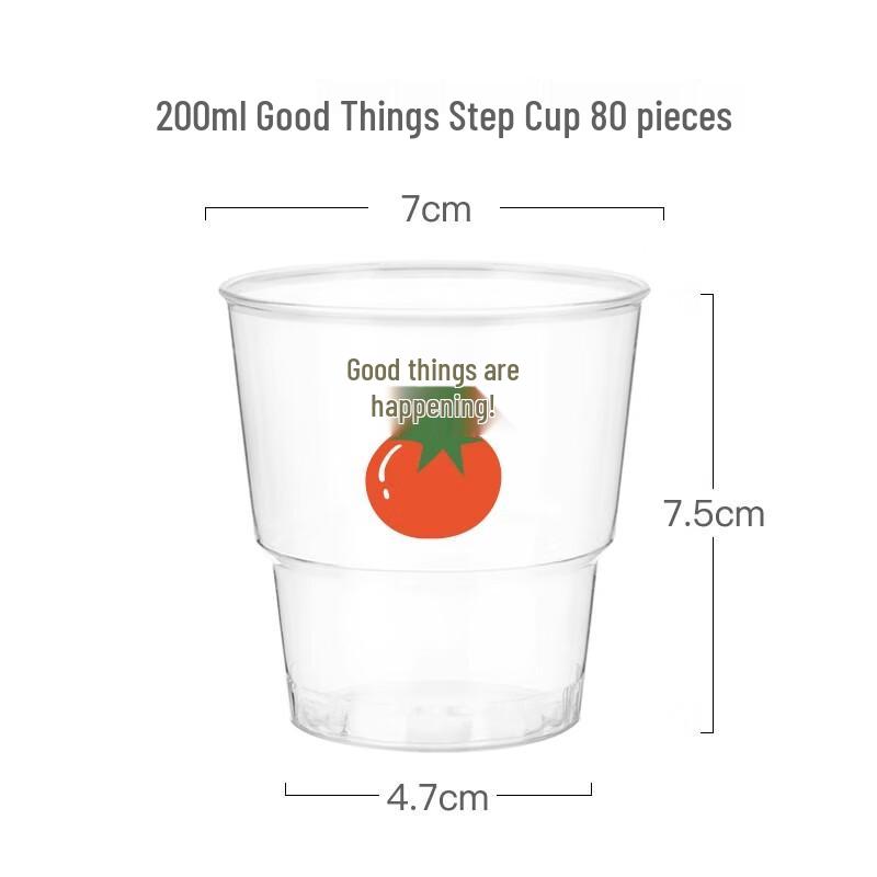 Sheng Bi Lai Clear Hard Plastic Disposable Cups