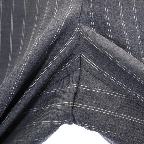 Salvatore Ferragamo Made In Italy Wool Stripe Suit Setup I 42 Gray Women Used