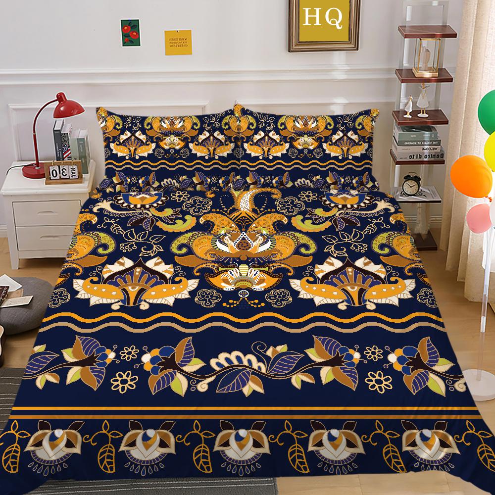 Set Biancheria da Letto con Stampa Boemia 3D Misura King Poliestere Biancheria da Letto Moda Teenager Alta Qualità Tessili per la Casa
