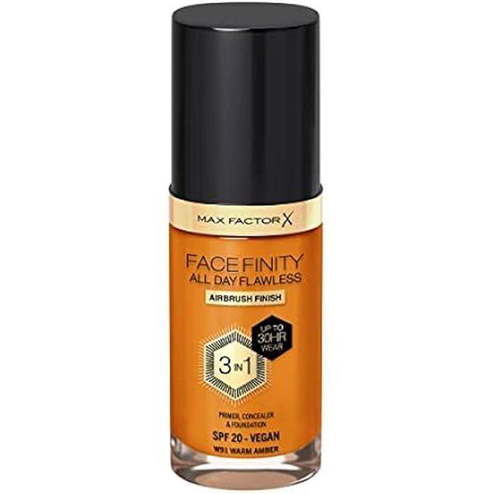 Foundation - MAX FACTOR - Facefinity All Day Flawless - W91 Warmes Bernstein - 30 ml - LSF 20