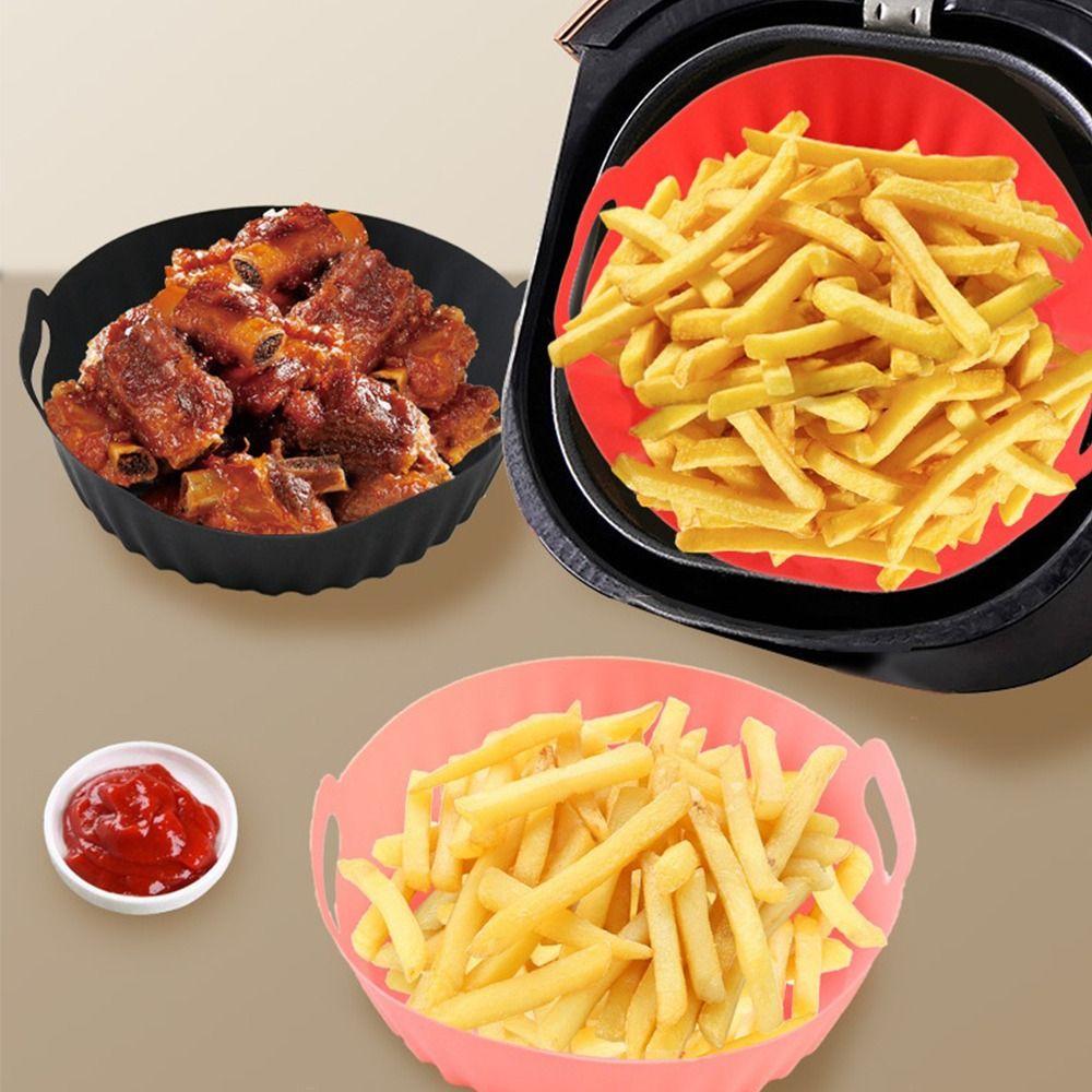 

Аксессуары для аэрофритюрницы, корзина для выпечки, круглая силиконовая кастрюля для сменных вкладышей для аэрофритюрницы