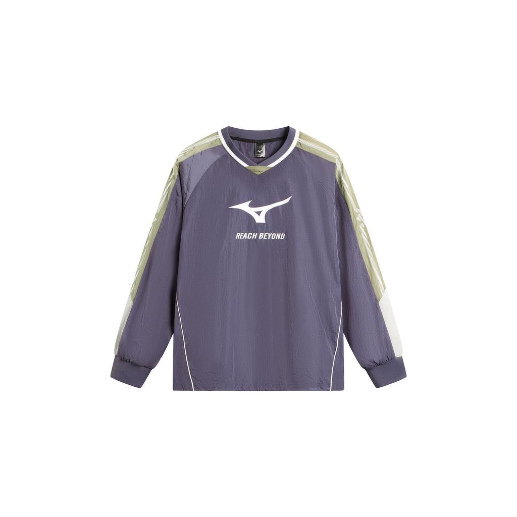 Mizuno Unisex Casual Sports Long Sleeve Pullover Sweatshirt Phantom-Purple K2CE53Y336