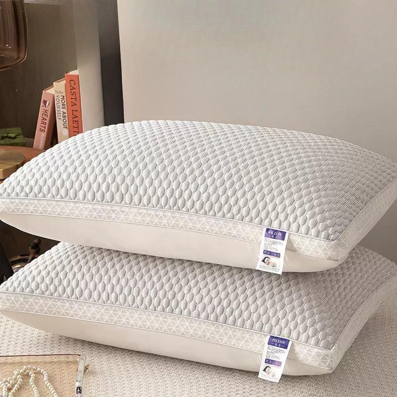 Núcleo de Travesseiro Respirável Relaxa o Suporte do Pescoço, Desfrute de um Sono Confortável em Casa, no Quarto ou no Hotel Presente de Férias Perfeito