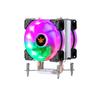 9cm Single Tower CPU Cooler with 2 Copper Pipes, Silent PWM Fan, Colorful Lights, for LGA2011/x99/x79/e5