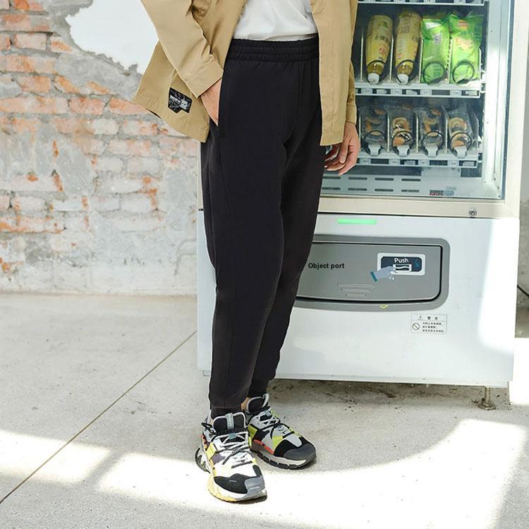 Li-Ning Wade Series Plush Casual Knit Joggers Men Bottoms Black AKLSG39-3