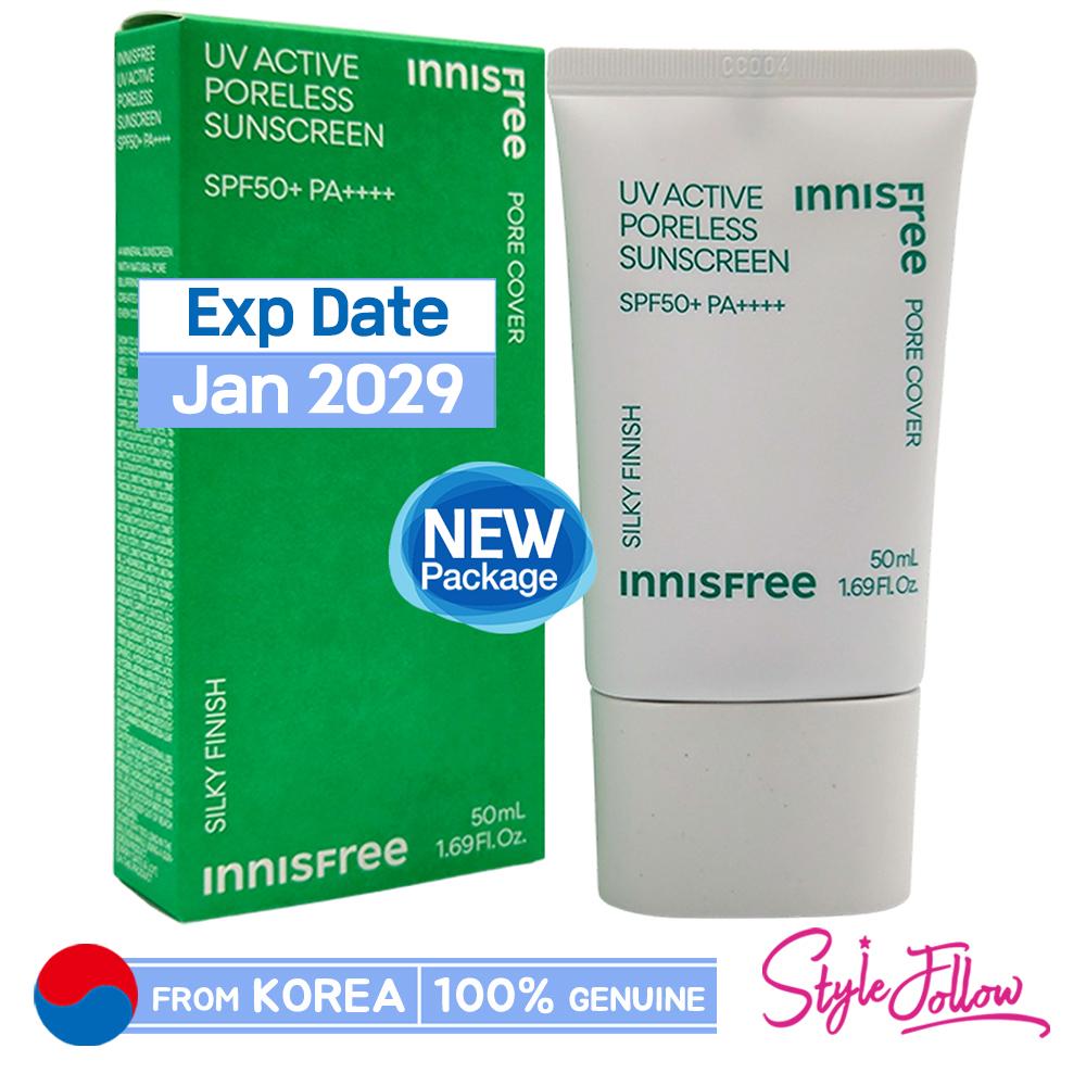 

[INNISFREE] УФ-активный солнцезащитный крем без пор, 50 мл (SPF50 + / PA ++++) 1pc + Sample Gifts