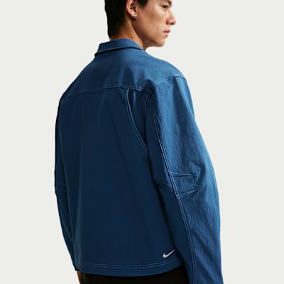 Nike Jackets Men's Court Blue/Work Blue/Mountain White Lapel Moderate