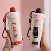 Large Capacity Insulated Tumbler With Strap Leakproof Water Bottle Vacuum Flask  Children Drinkware