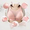 Large Size Thin No Steel Rings Gathering Underwear Receiving Paired Breasts Anti-sagging Anti-glare Ladies Sexy Lace Cotton Soft and Comfortable Bra