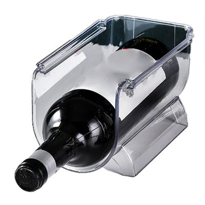 Organizer na wino, składany plastikowy przezroczysty uchwyt na butelkę z wodą do ekspozycji domowej 1