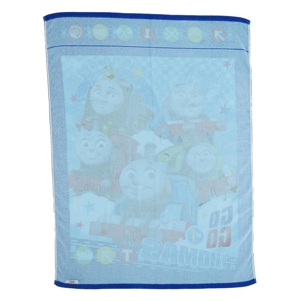 Marushin Towel Thomas the Tank Engine Nap 4645001200 Children's Blanket, Character, Blue, Cute, 100% Cotton, Boys' Blanket, Summer, Daycare,