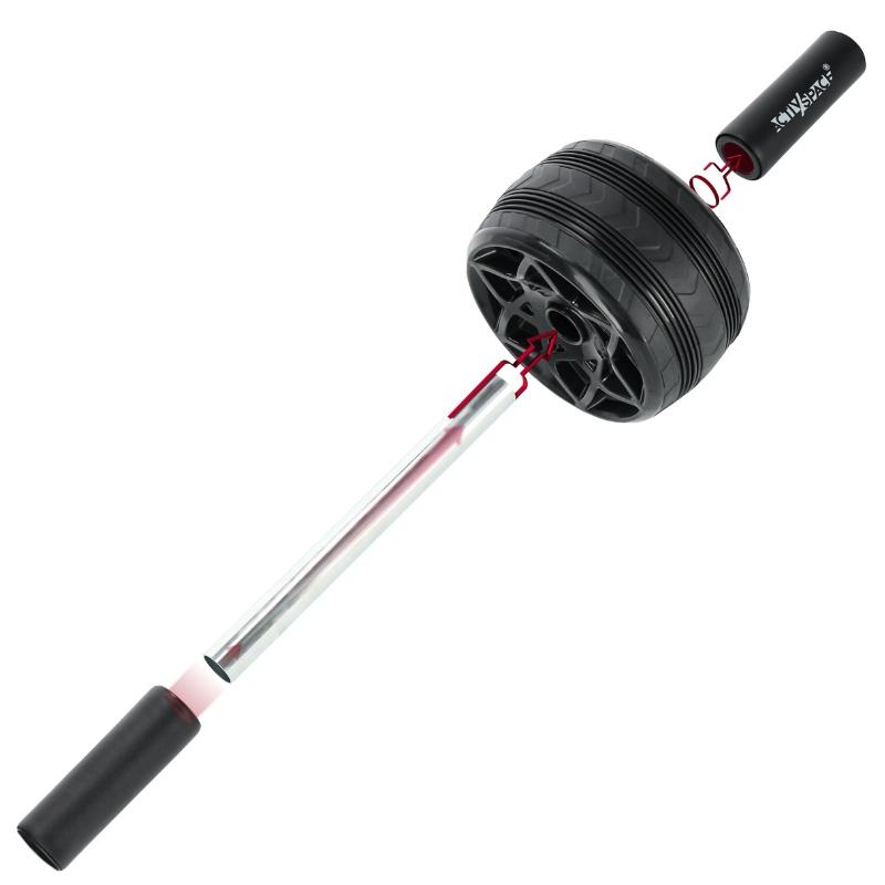 Ab wheel roller wheel for abdominal muscle exercises + mat r02