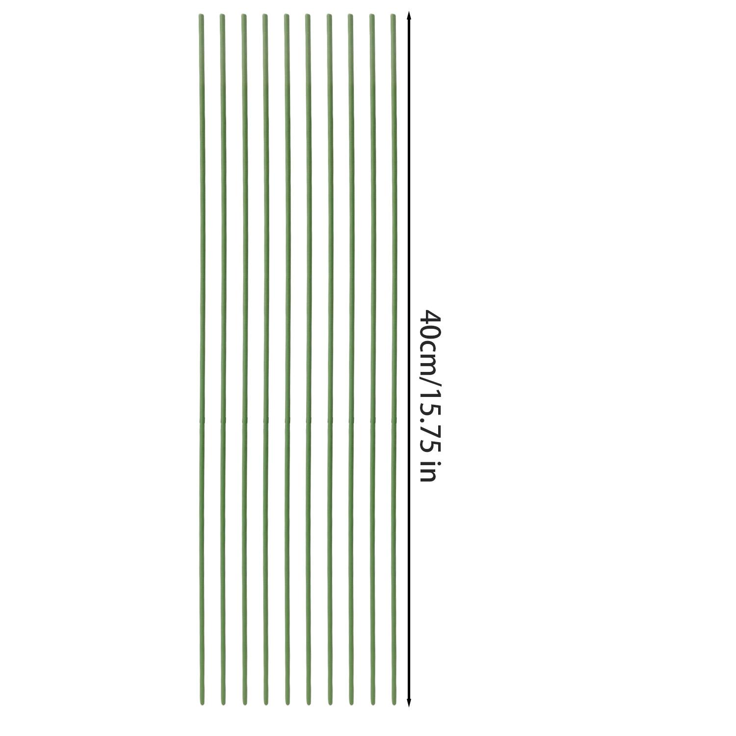 

Plant Support Stakes with Orchid Plant Clips for Indoor and Outdoor Garden Tomato Rose Flower Holder Stick Supports Rod Tools