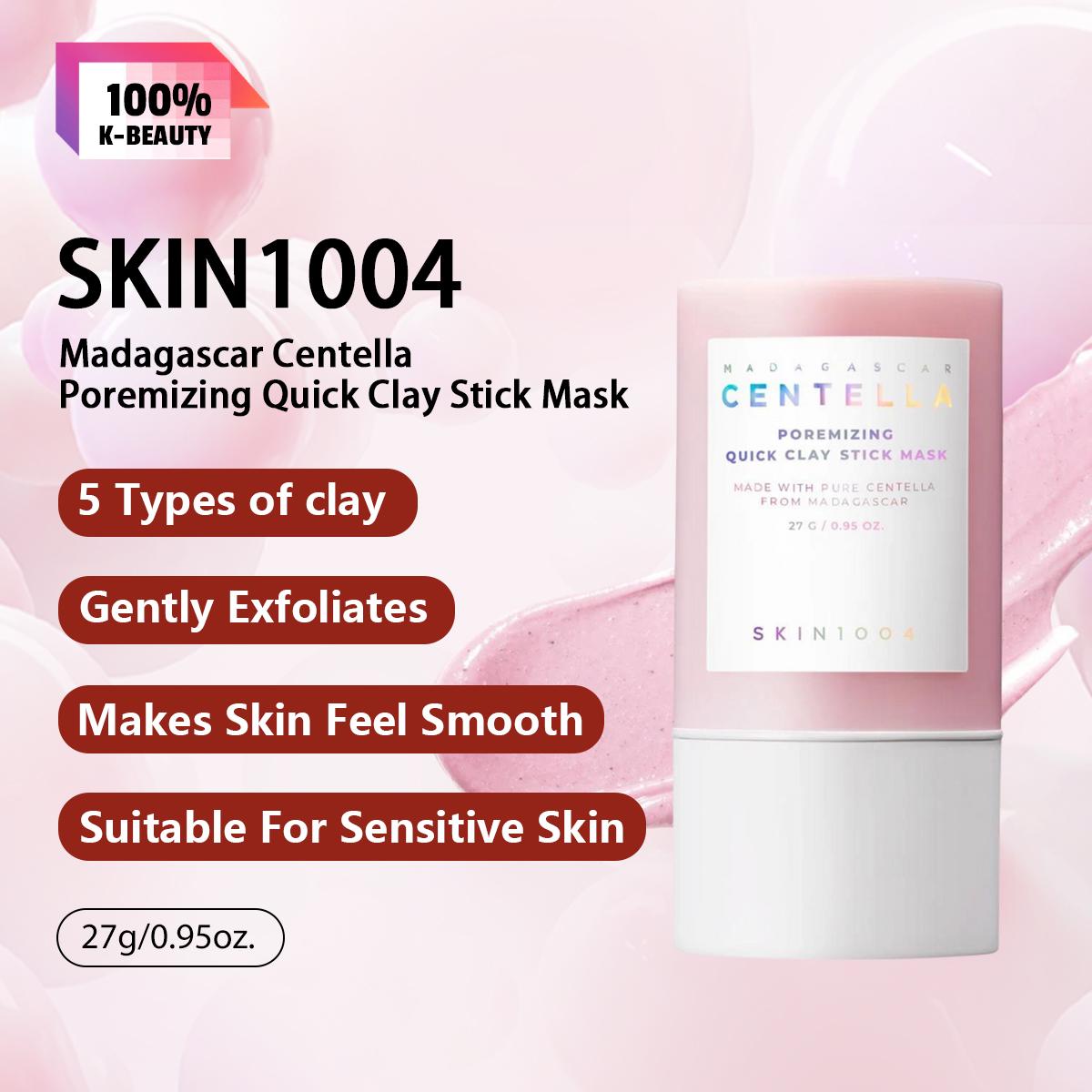 

SKIN1004 Madagascar Centella Poremizing Quick Clay Stick Mask 27g, Deep Cleansing, Oil Control, Soothing, Portable, K-Beauty, Korean Makeup 27g/0.95oz