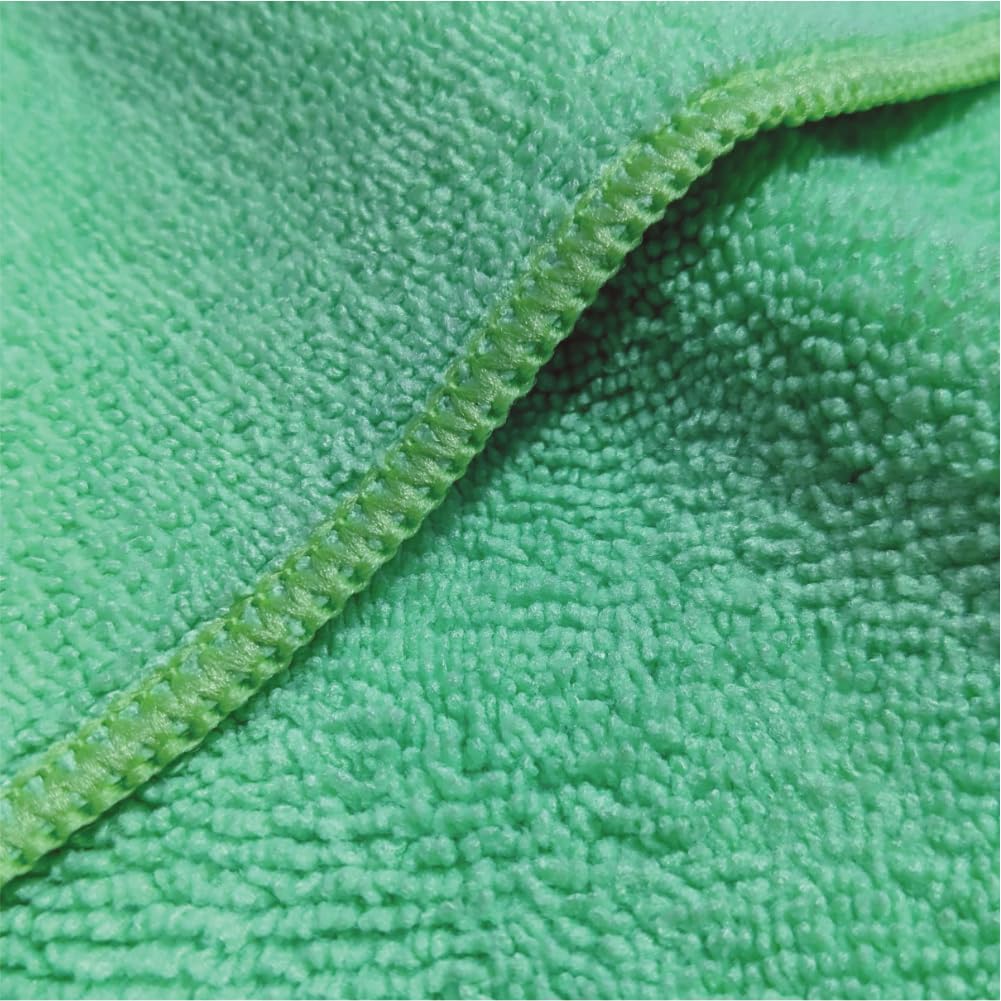 KeePer Giken Keeper Cloth Specially Structured Microfiber Set of 2 Cloth, Green,
