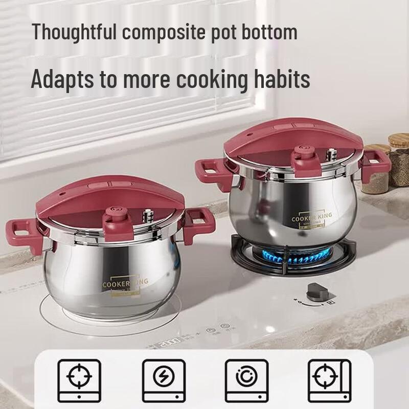 COOKER KING 304 Stainless Steel Adjustable Pressure Cooker