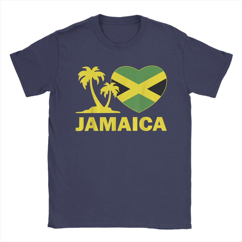 Oversized TShirt JamaicaShirt I Love Jamaican Flag Heart Women Unisex Kid Girls TShirt100 Cotton TShirts for Unisexs Summer Tops