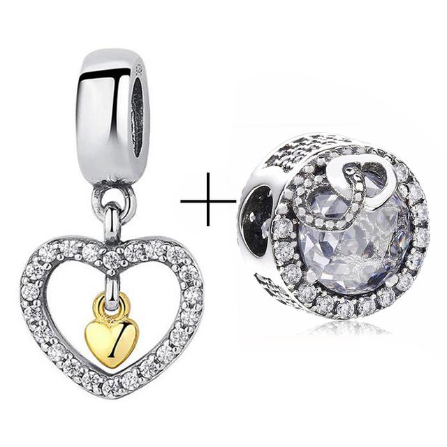 2pcs /Lot New Mom &Dad Charm Beads Fit European Style Brand Bracelets For Women Family Romantic Jewelry Gift Buy 1 Get 1 Free