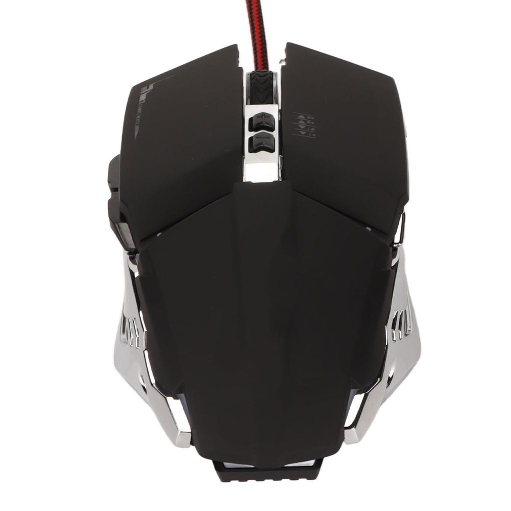 Gaming Mouse Ergonomic Design 4 DPI Adjustable Breathing RBG Backlit Accurate Control Office Mouse for Desktop Laptop