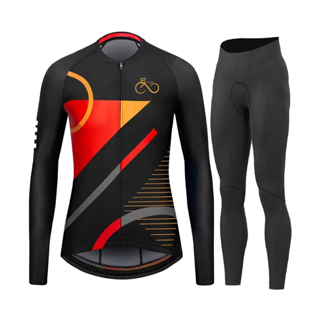 Summer 2026 Fashion Long Sleeves Cycling Jersey Set Breathable Quick Dry Bicycle Jersey Women's Outdoor Sport Mountain Road Bike Cycling Clothing