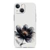 Phone Case For iPhone 17 Air Cases iPhone 16 15 12 13 14 Pro Max SE 7 8 Plus iPhone11 Clear Cover Ink Wash Painting Flower