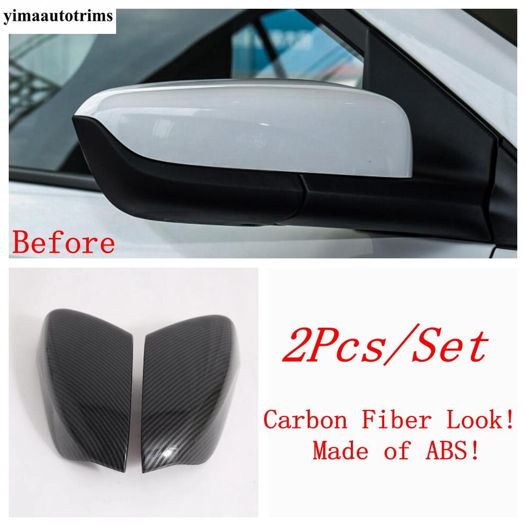 Rearview Mirror / Front Fog Light Lamp Eyebrow Cover Trim For Chevrolet Cavalier ONIX - 2024 ABS Carbon Fiber Accessories