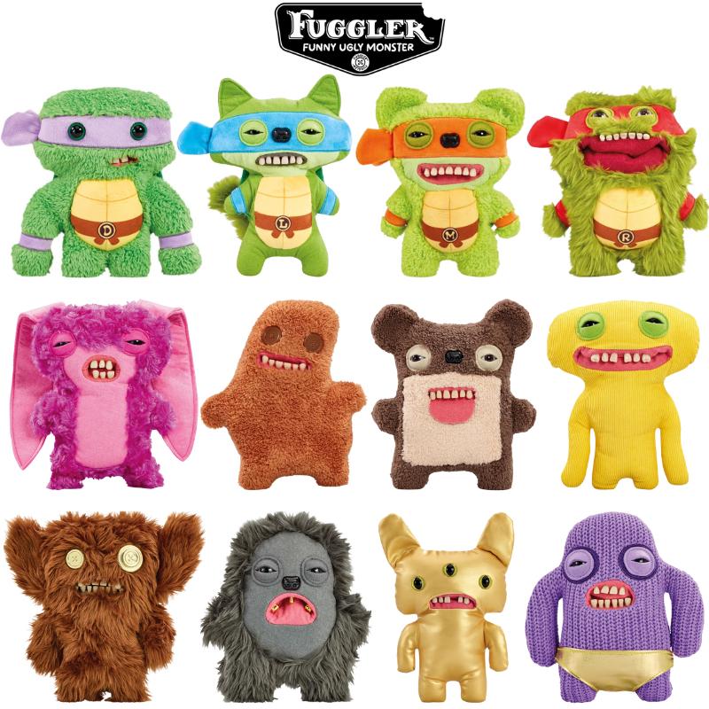 Original Fuggler Funny Ugly Teeth Monster Plush Toys Cute Cartoon Fugguler Wide Eyed Monster Humph Squirm Peluche Dolls Gifts