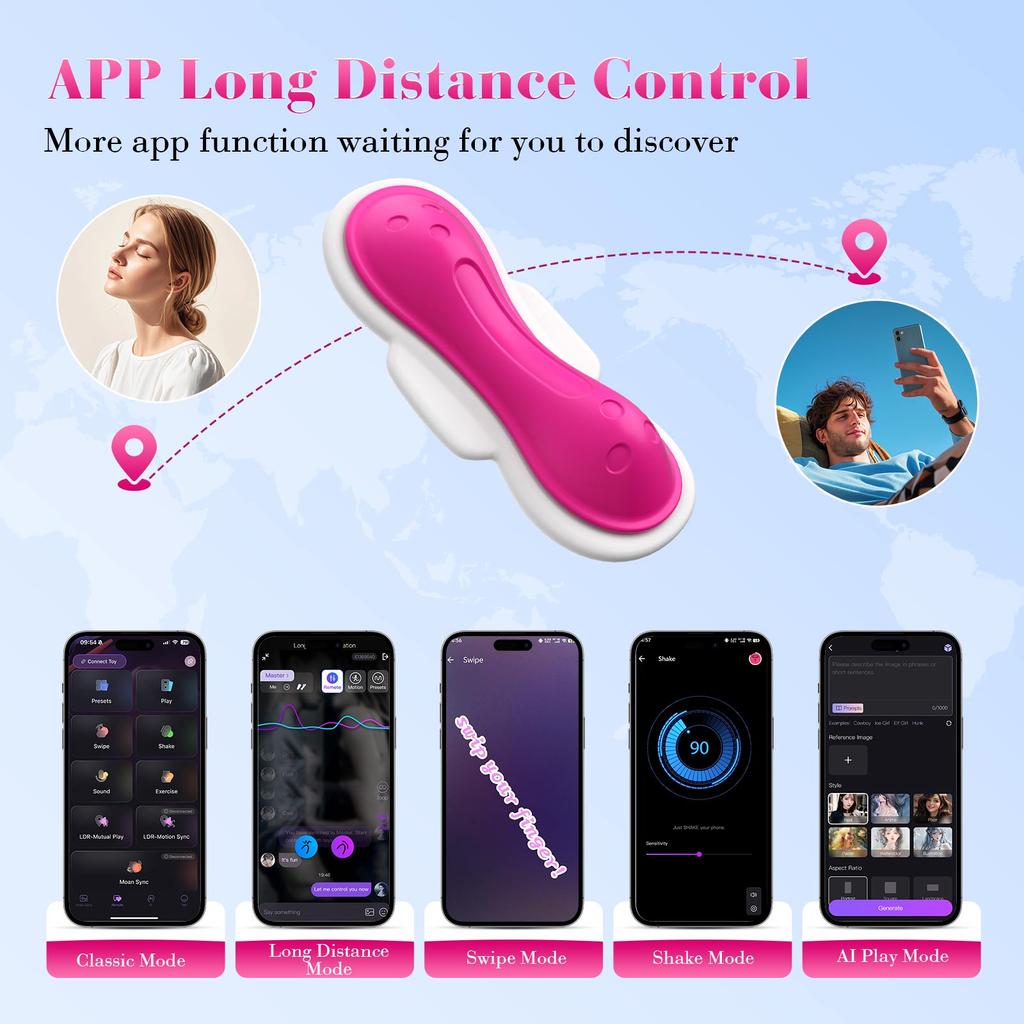 Wearable Panty Vibrator Adult Sex Toy for Women Clit Clitoral Stimulator 7 Vibration Remote App Control Sexy Toy for Women dildo
